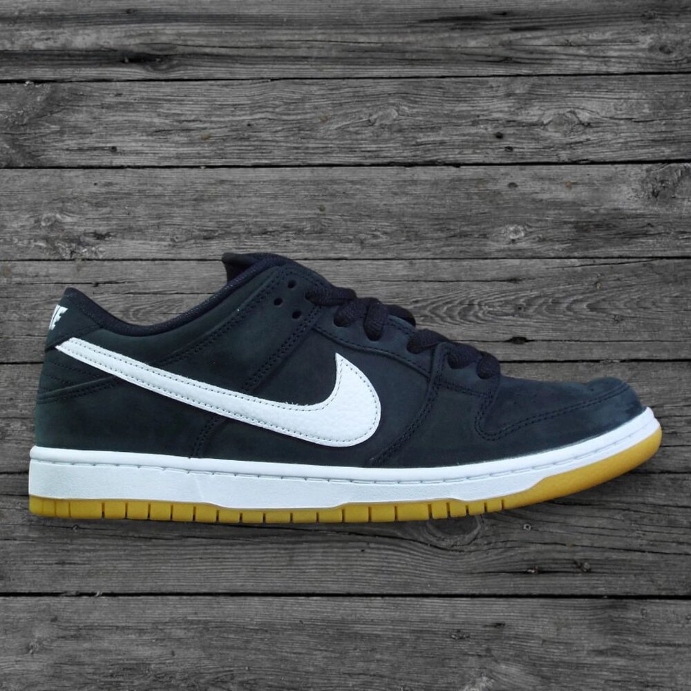 Nike SB Dunk Low Pro Shoes - Black/White-Black (BRAND NEW) - Picture 2 of 4